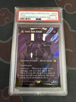 Cecil, Dark Knight (Borderless) (Surge Foil) Final Fantasy Foil - Image 1