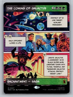 The Coming of Galactus (Borderless) M Marvel Super Heroes 307 NM - Image 1
