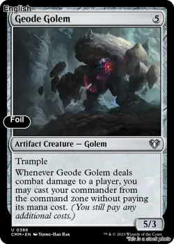 MTG Geode Golem [CMM - 386] LP Foil - Image 1