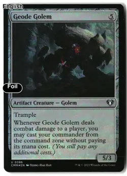 MTG Geode Golem [CMM - 386] LP Foil - Image 2
