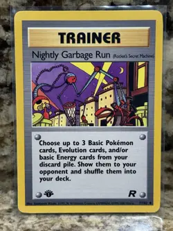 Pokemon Nightly Garbage Run 77/82 1st Edition Team Rocket WOTC LP - Image 1