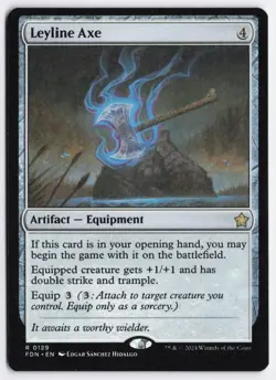 Leyline Axe 129 Rare Foundations Magic: The Gathering Near Mint - Image 1