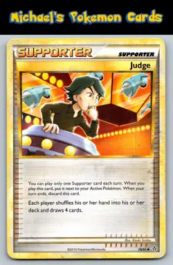 Judge 78/95 Uncommon HGSS Unleashed Pokemon Moderately Played - Image 1