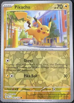 Pikachu 062/193 Sv02: Paldea Evolved Reverse Holo - Pokemon Card - Image 1