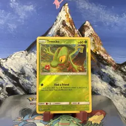 Treecko - 20/214 Pokemon Sm-Lost Thunder - Reverse Holo LP / LP+ Komiya Art - Image 1