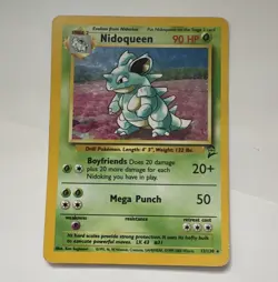 WOTC Nidoqueen 12/130 Base Set 2 Holo Rare 2000 English 90 HP - Image 1