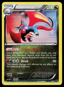 SALAMENCE 8/20 HOLO RARE DRAGON VAULT POKEMON LP - Image 1
