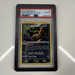 Pokemon Dark Dragonite EX Team Rocket Returns Holo Rare PSA 8 Deck Exclusive - Image 1