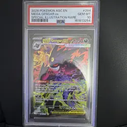 Pokemon TCG Mega Gengar ex Me: Ascended Heroes SIR Holo EN 284/217 PSA 10 - Image 1