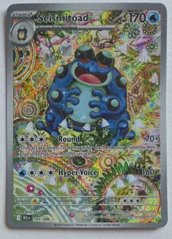 Pokemon TCG English Seismitoad Black Bolt Illustration Rare 105/086 - Image 1
