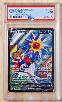 Pokemon TCG Starmie V TG13 Full Art Astral Radiance 2022 PSA 9 Mint - Image 1