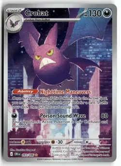 Crobat 093/086 Holo Illustration Rare Chaos Rising Pokemon Near Mint - Image 1