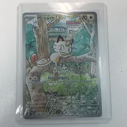 The Pokemon Company Meowth 106/094 Me02 Phantasmal Flames Holo IR Basic 70 HP EN - Image 1