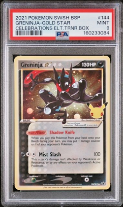 2021 Pokemon Sword & Shield Black Star Promo 144 Greninja PSA 9 SWSH144 Mint - Image 1