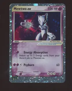 Pokemon TCG EX Ruby & Sapphire 101/109 Mewtwo ex Ultra Rare - Image 1