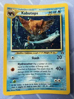 Kabutops HOLO 6/75 Neo Discovery VINTAGE Pokemon 2001 - Image 2