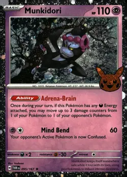 Munkidori (Cosmos Holo) 095/167 Twilight Masquerade Rare NM Pokemon TCG - Image 1