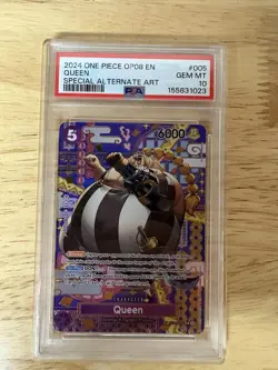 One Piece CCG Two Legends: Queen (SP) ST04-005 Foil EN PSA 10 2024 - Image 1