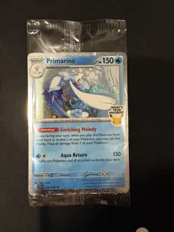 Pokemon Primarina - 020/084 (What's Your Favorite Stamp) Pitch Black Promo Card - Image 1
