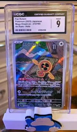 CGC Graded Pokemon Card Lot 4 - Japanese Pikachu Eldegoss V Fan Rotom Heracross - Image 2