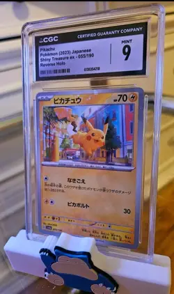 CGC Graded Pokemon Card Lot 4 - Japanese Pikachu Eldegoss V Fan Rotom Heracross - Image 3