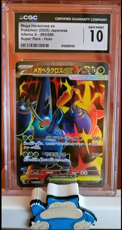 CGC Graded Pokemon Card Lot 4 - Japanese Pikachu Eldegoss V Fan Rotom Heracross - Image 4