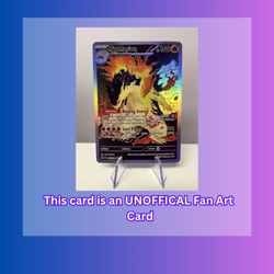 FANART Pokemon Typhlosion Illustration Rare Japanese Painting Custom Fan Card - Image 3