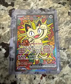 Meowth EX SIR Special Illustration Rare Perfect Order Chase Card - Image 1