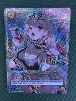 Union Arena”Crazy” Jackal Holo Character Card Missilis Industry UE14BT/AKI/1-023 - Image 1
