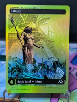 MTG Aetherdrift- Island 513 First Place Foil - Image 1
