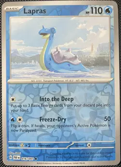 Lapras 016/091 SV: Paldean Fates Reverse Holo - Pokemon Card - Image 1
