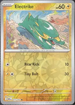 Electrike 075/182 Sv10: Destined Rivals Reverse Holo - Pokemon Card - Image 1