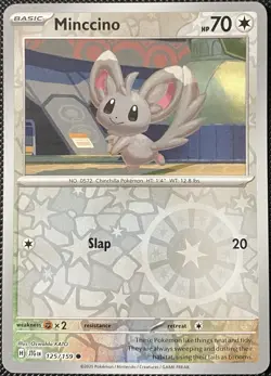 Minccino 125/159 Sv09: Journey Together Reverse Holo - Pokemon Card - Image 1