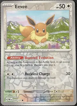 Eevee 074/131 Sv: Prismatic Evolutions Reverse Holo - Pokemon Card - Image 1