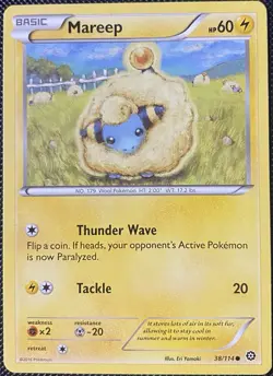 Mareep 38/114 XY-Steam Siege Regular - Pokemon Card - Image 1