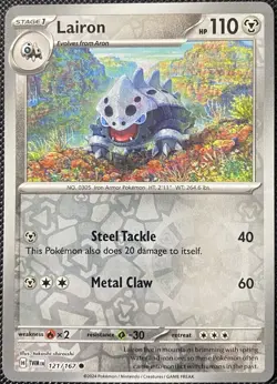 Lairon 121/167 Sv06: Twilight Masquerade Reverse Holo - Pokemon Card - Image 1