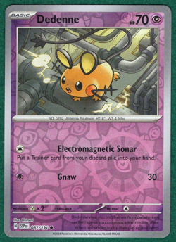Dedenne (Reverse Holo) - SV08: Surging Sparks (SSP) #087/191 - Pokemon TCG Card - Image 2