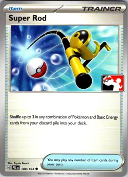 Super Rod 188/193 Prize Pack Series Cards NM - Image 1