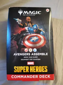 MAGIC: THE GATHERING - MARVEL SUPER HEROES AVENGERS ASSEMBLE COMMANDER DECK NEW - Image 1