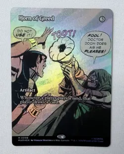 Horn of Greed (Borderless) #0098 MTG Marvel Universe Eternal-Legal Foil - NM 🔥 - Image 1