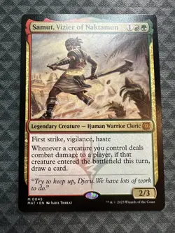 MTG Samut, Vizier of Naktamun #0045 Mythic MOM: The Aftermath (MAT) - Image 2