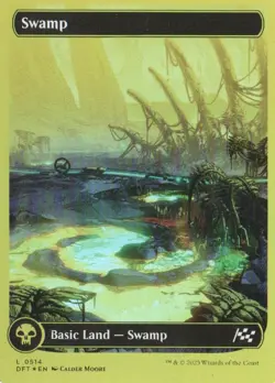 MTG AETHERDRIFT #514 SWAMP FIRST PLACE FOIL - Image 1
