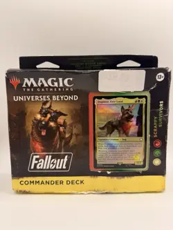 MTG Fallout Scrappy Survivors Commander Deck Dogmeat Sealed 195166228532 - Image 1