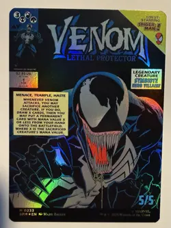 Eddie Brock Venom (0233) (Borderless) Marvel's Spider-Man Foil-Never Played MTG - Image 2