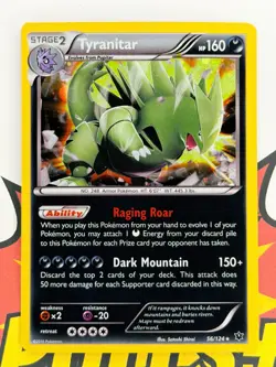 Tyranitar Cosmos Holo 56/124 2017 Knockout Box Fates Collide Pokemon Card - Image 1