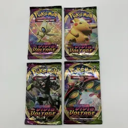 Pokemon VIVID VOLTAGE Sealed Booster Packs x4 Complete Art Set - Image 1