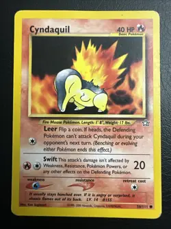 Cyndaquil 56/111 Neo Genesis Pokemon Unlimited MP/HP - Image 1