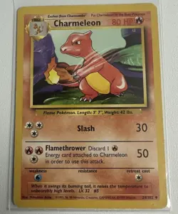 Charmeleon 24/102 HP - Uncommon - Base Set Unlimited - Pokemon TCG - Image 1