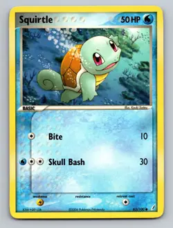 Squirtle - 063/100 Crystal Guardians Common 63/100 Pokemon - Image 1