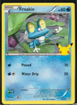 Froakie McDonald's 25th Anniversary Promos 022/025 NM Pokemon TCG 5ban Graphics - Image 1